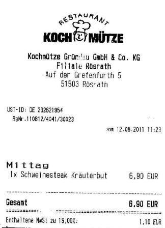 egrc Hffner Kochmtze Restaurant